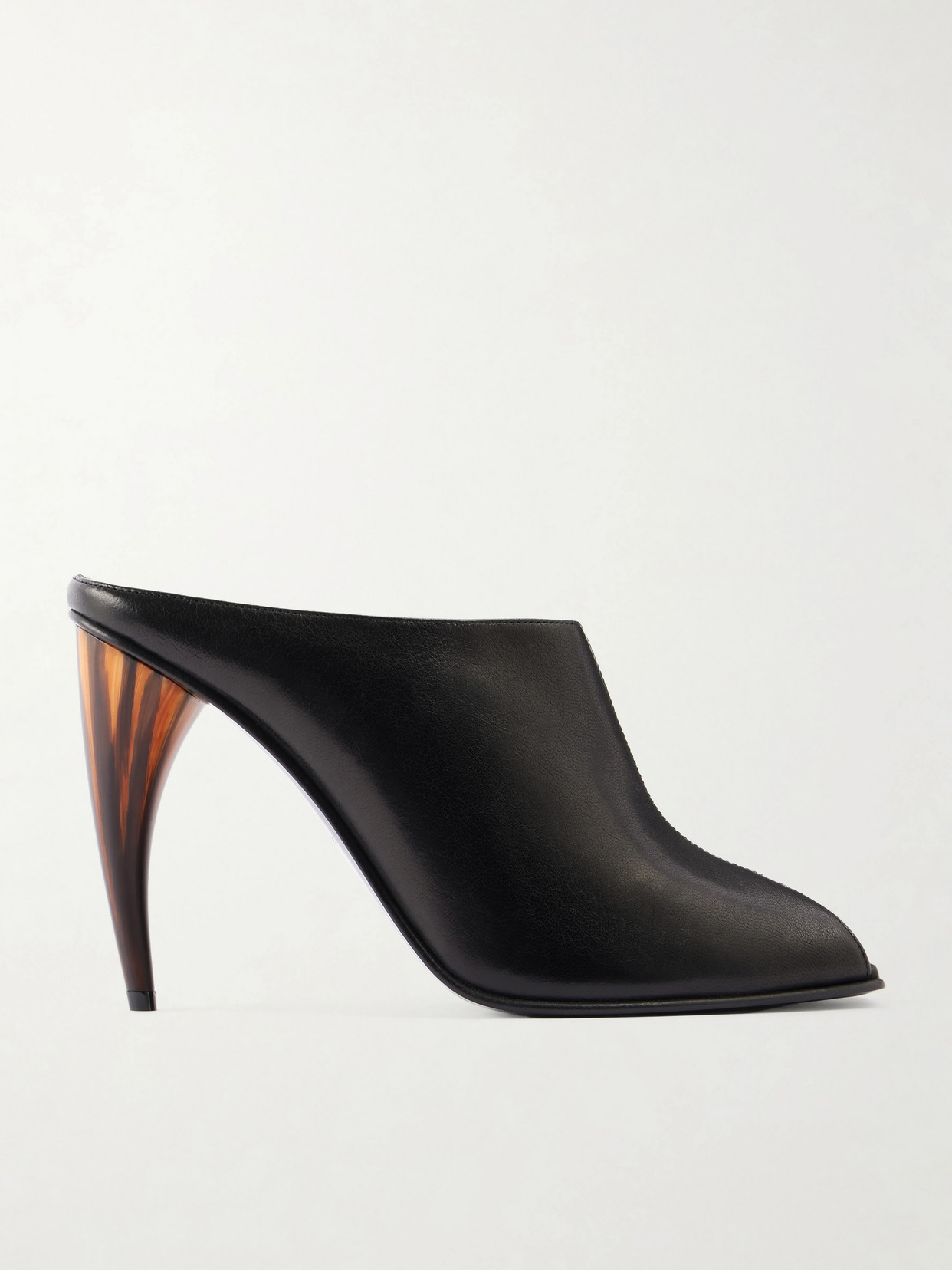 MCQUEEN - Leather Mules - Black