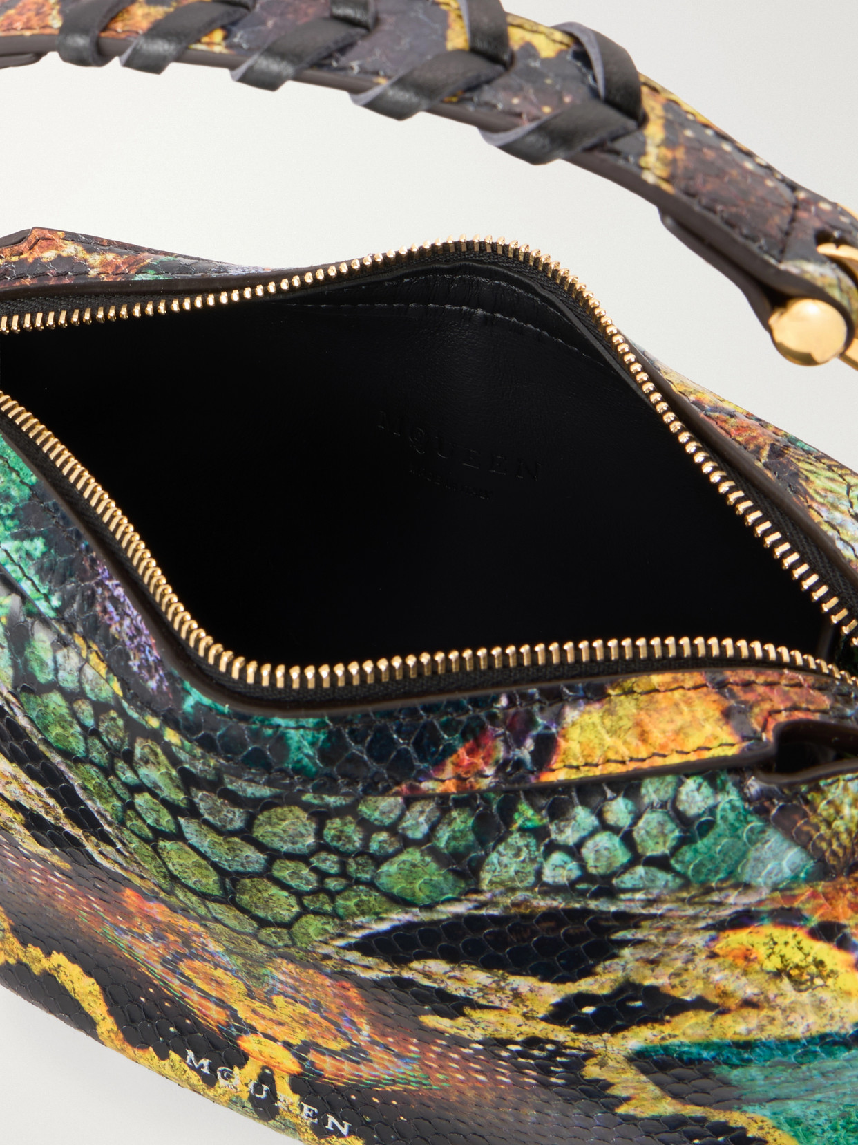 Wishbone Mini Snake-Effect Shoulder Bag