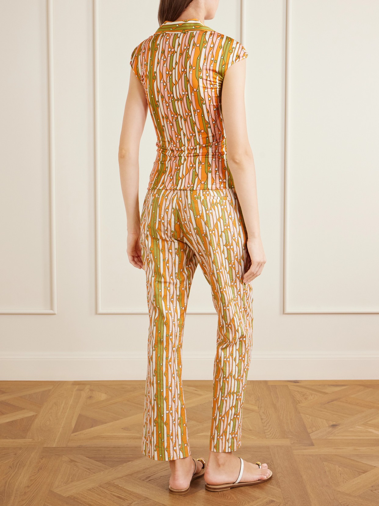 Printed Stretch-Jersey Top