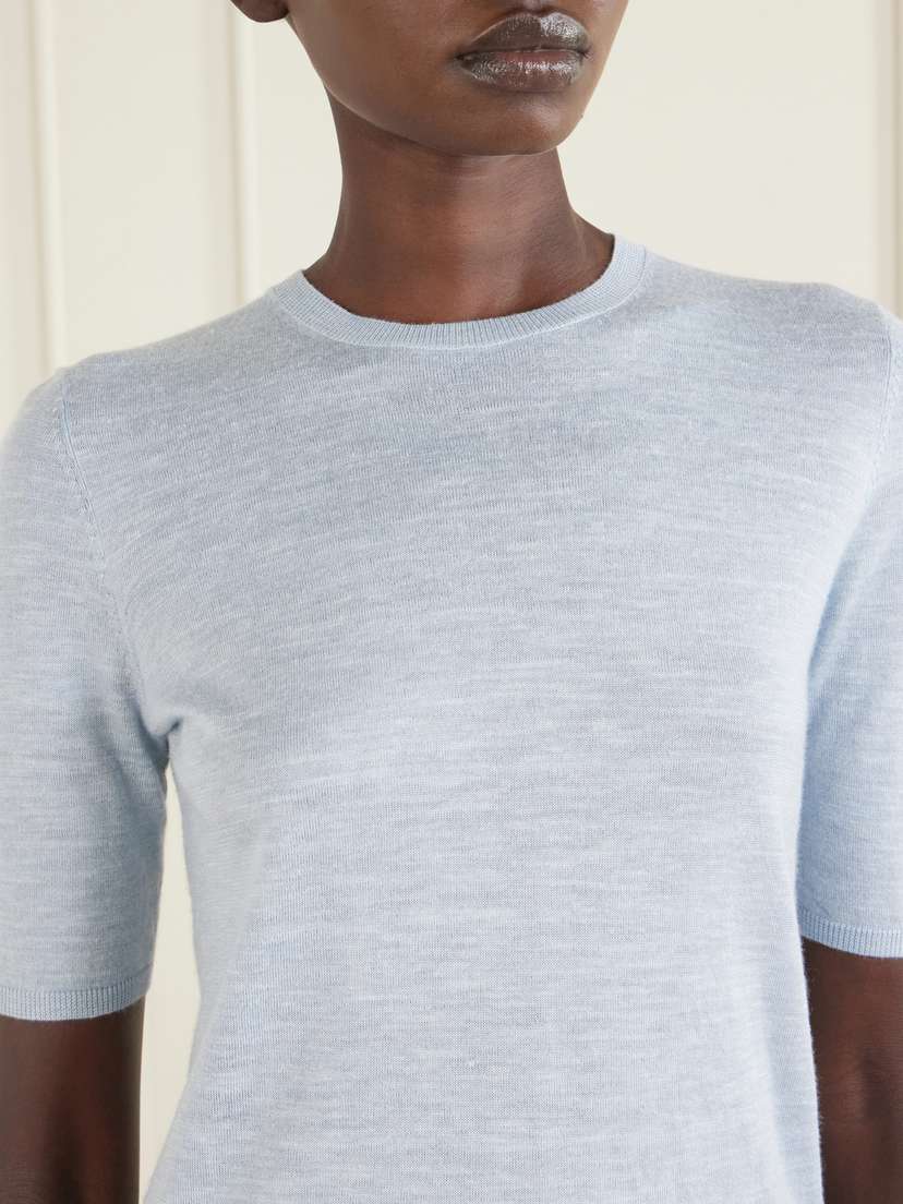 Gabriela Hearst Chryse Cashmere, Silk And Hemp-blend Sweater | Thumbnail 4 Gabriela Hearst Chryse Cashmere, Silk And Hemp-blend Sweater | Thumbnail 4