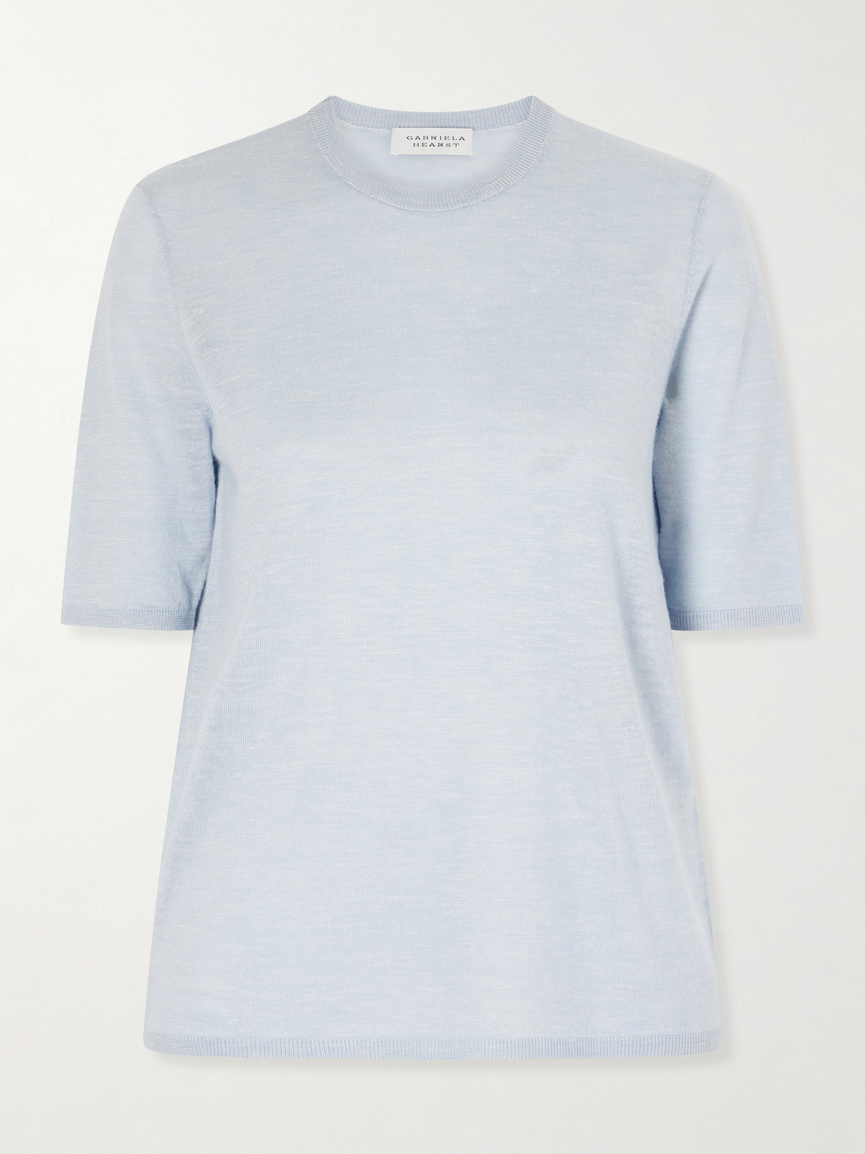 Gabriela Hearst - Chryse Cashmere, Silk And Hemp-blend Sweater - Blue