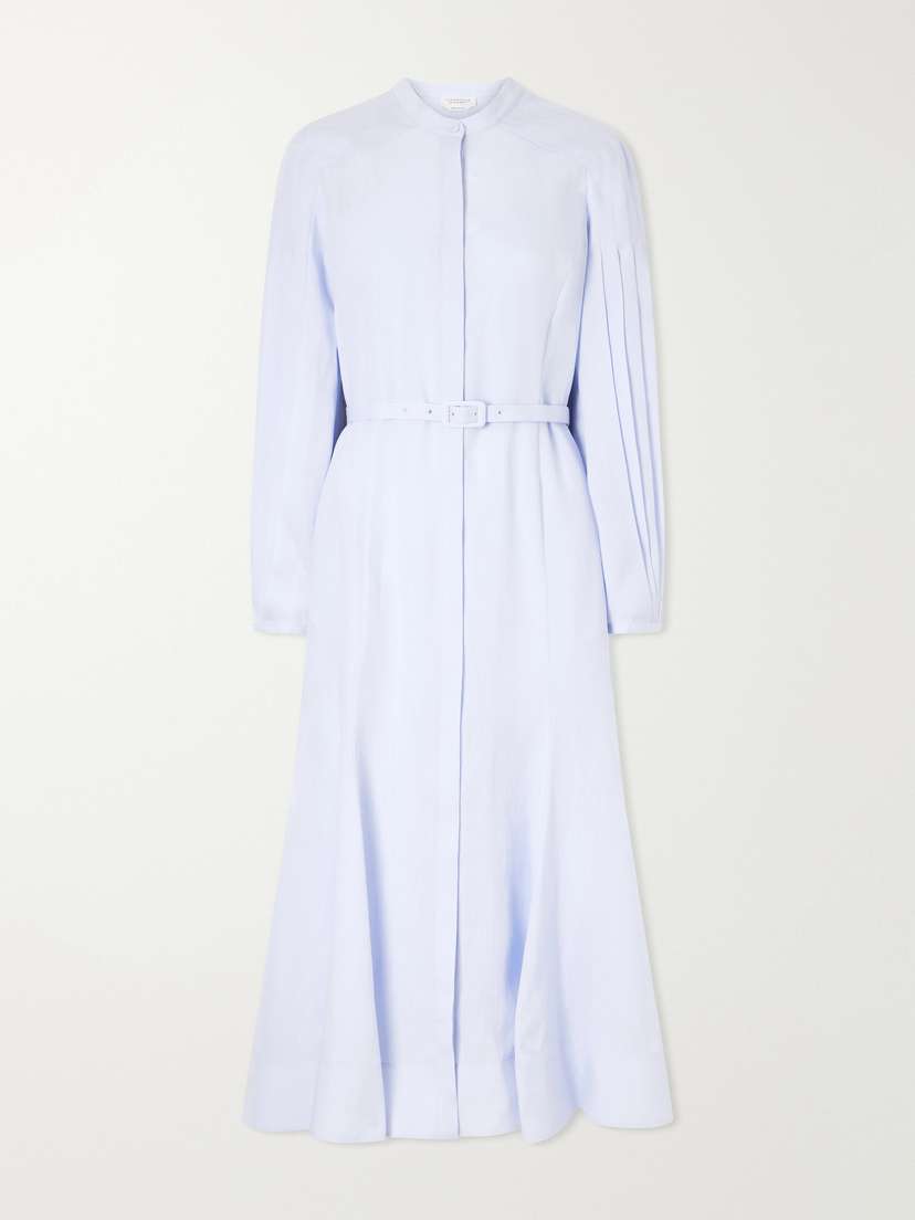 Gabriela Hearst Lydia Belted Linen Midi Dress | Thumbnail 5 Gabriela Hearst Lydia Belted Linen Midi Dress | Thumbnail 5