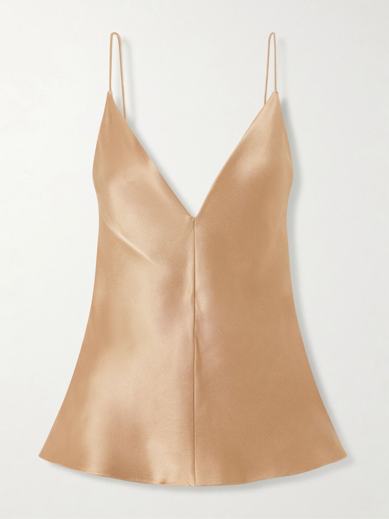 maria silk satin tank