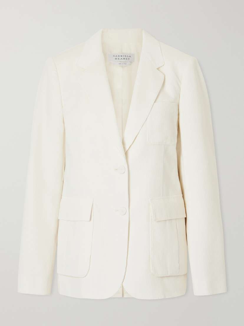 Gabriela Hearst Louisa Cotton Ribbed Blazer | Thumbnail 5