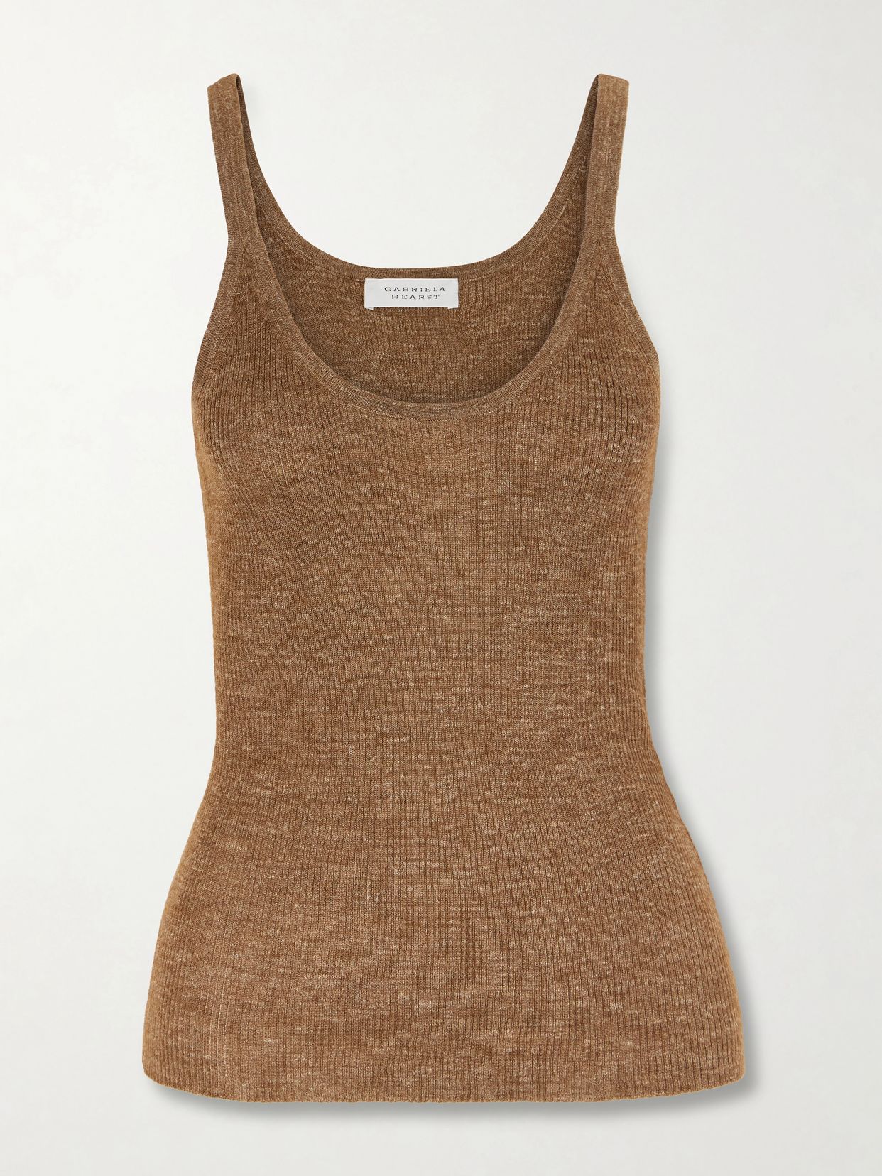 cinxia ribbed cashmere silk and hemp blend tank