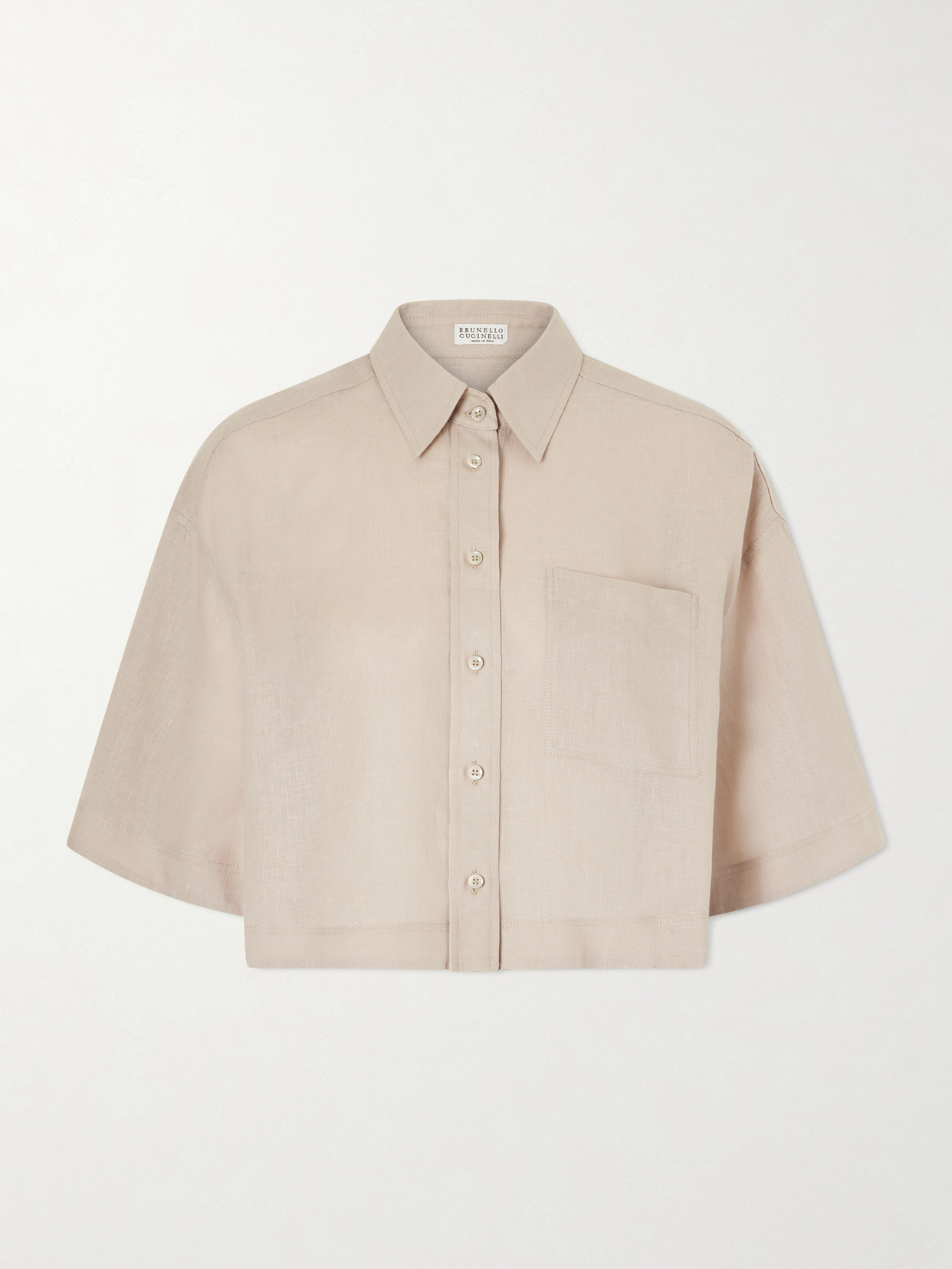 Cropped Cotton Shirt