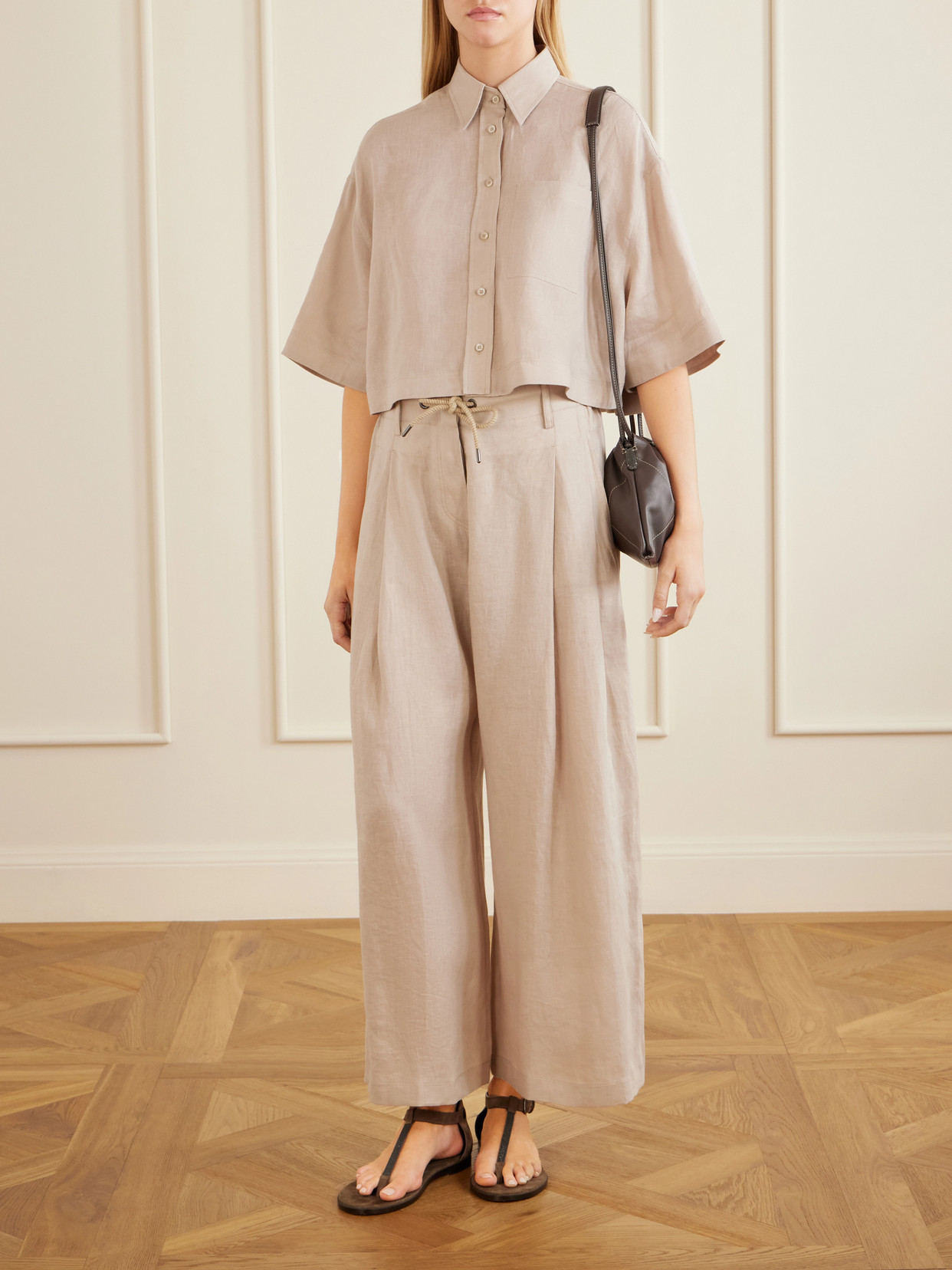 Cropped Cotton Shirt