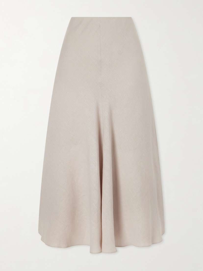 Brunello Cucinelli Linen Midi Skirt | Thumbnail 6 Brunello Cucinelli Linen Midi Skirt | Thumbnail 6