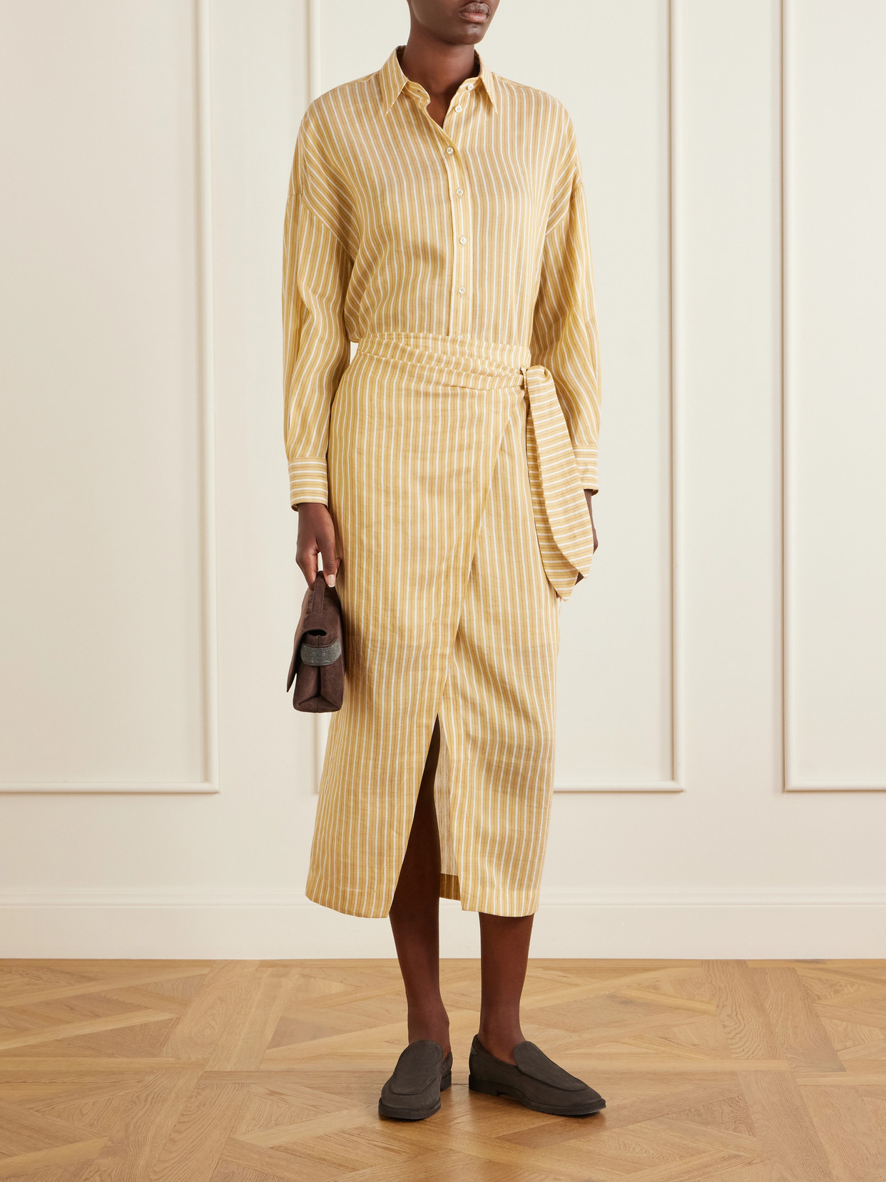 And Silk-Blend Midi
