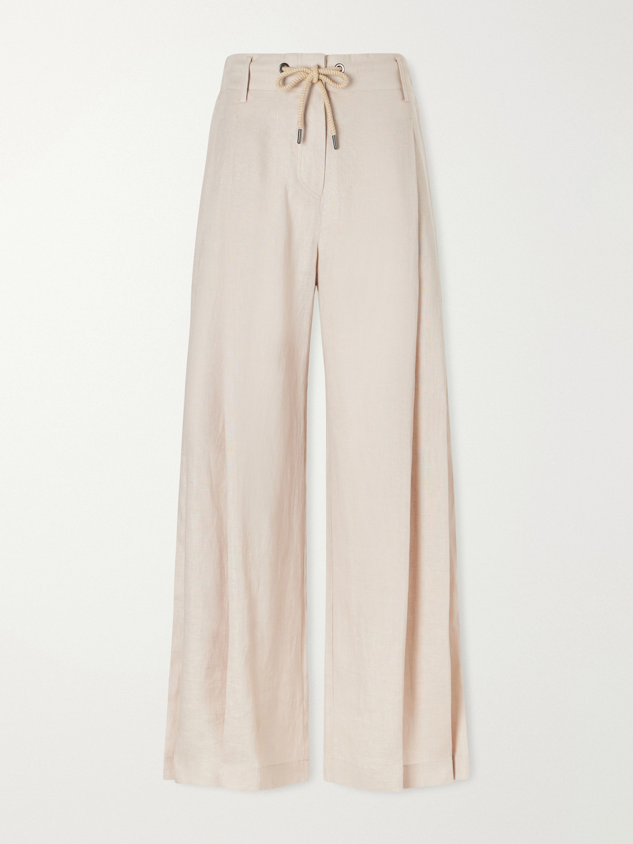 Wide-Leg Drawstring Pants