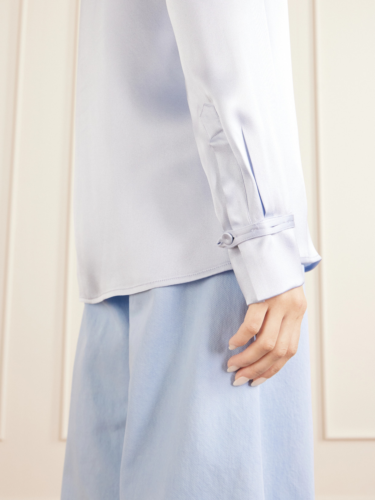 Cruz Silk-Satin Shirt