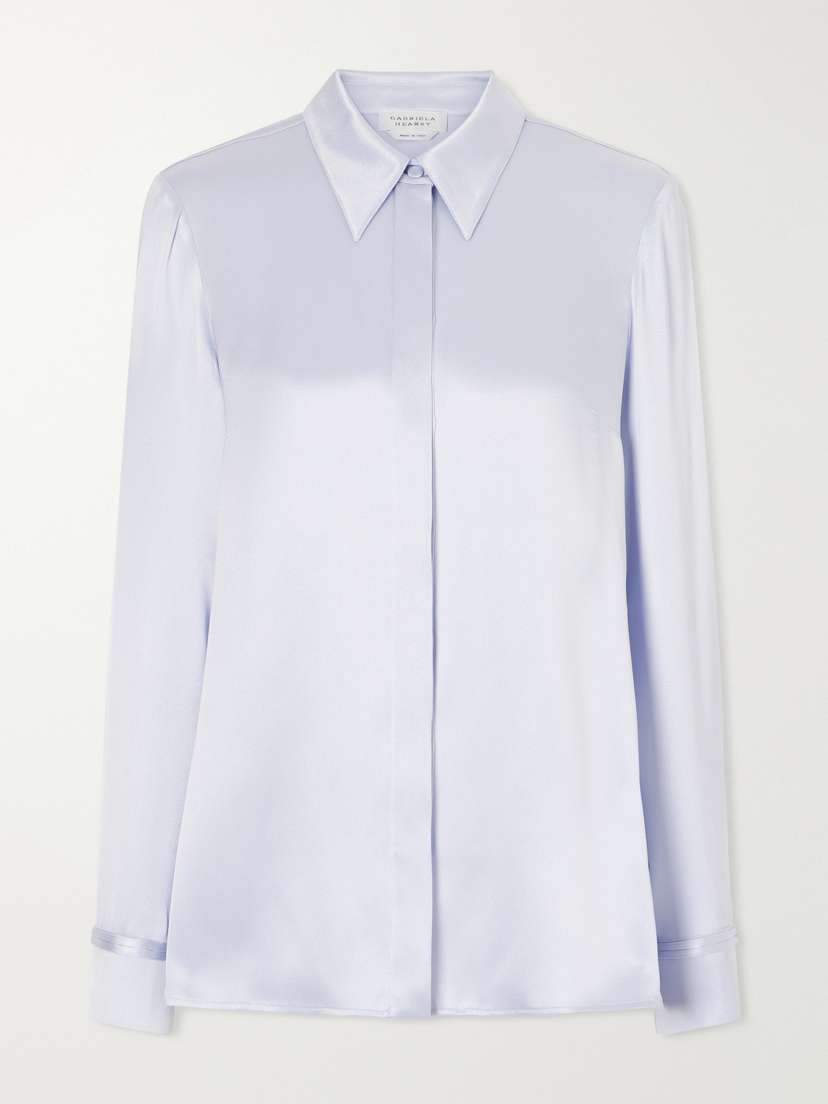 Gabriela Hearst Cruz Silk-satin Shirt | Thumbnail 6 Gabriela Hearst Cruz Silk-satin Shirt | Thumbnail 6