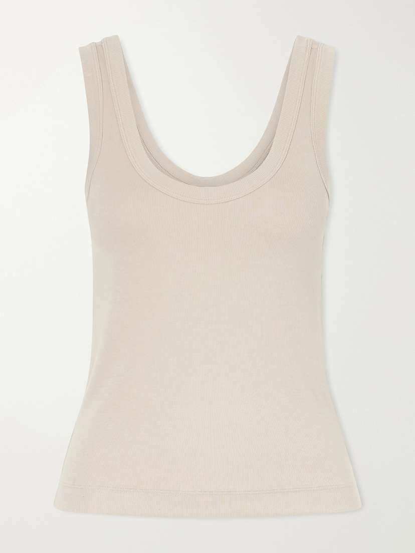 Brunello Cucinelli Ribbed Cotton-blend Jersey Tank