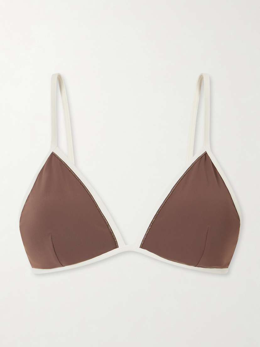 Brunello Cucinelli Bead-embellished Triangle Bikini Top | Thumbnail 4 Brunello Cucinelli Bead-embellished Triangle Bikini Top | Thumbnail 4