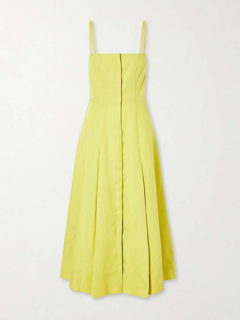 Gabriela Hearst Magritte Linen Midi Dress | Thumbnail 5