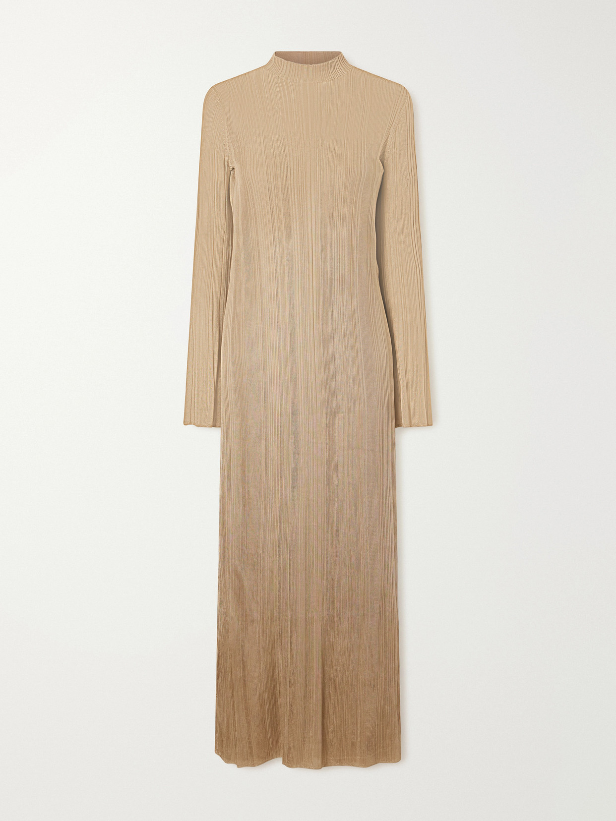Gabriela Hearst Atira Silk-knitted Maxi Dress In Brown