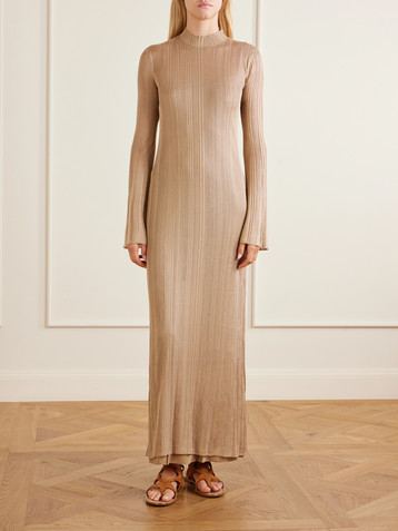Gabriela Hearst Atira silk-knitted maxi dress