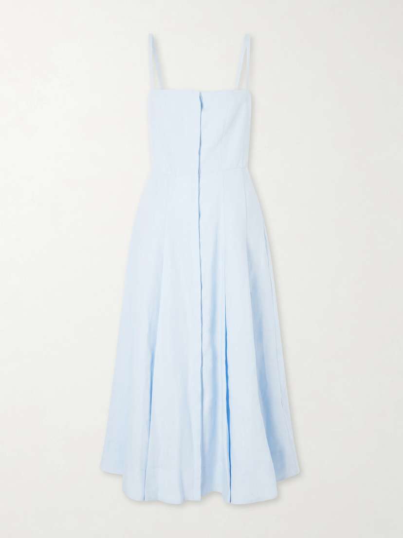 Gabriela Hearst Magritte Linen Midi Dress | Thumbnail 5