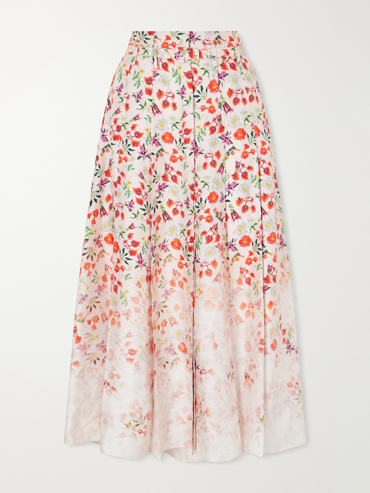 Dugald Floral-Print Belted Pleated Maxi