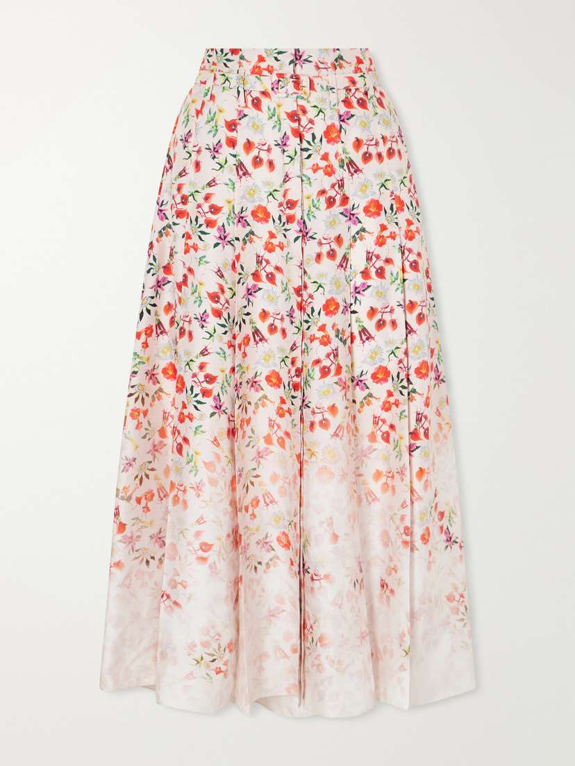 Gabriela Hearst Dugald Floral-print Belted Pleated Silk Maxi Skirt | Thumbnail 5 Gabriela Hearst Dugald Floral-print Belted Pleated Silk Maxi Skirt | Thumbnail 5