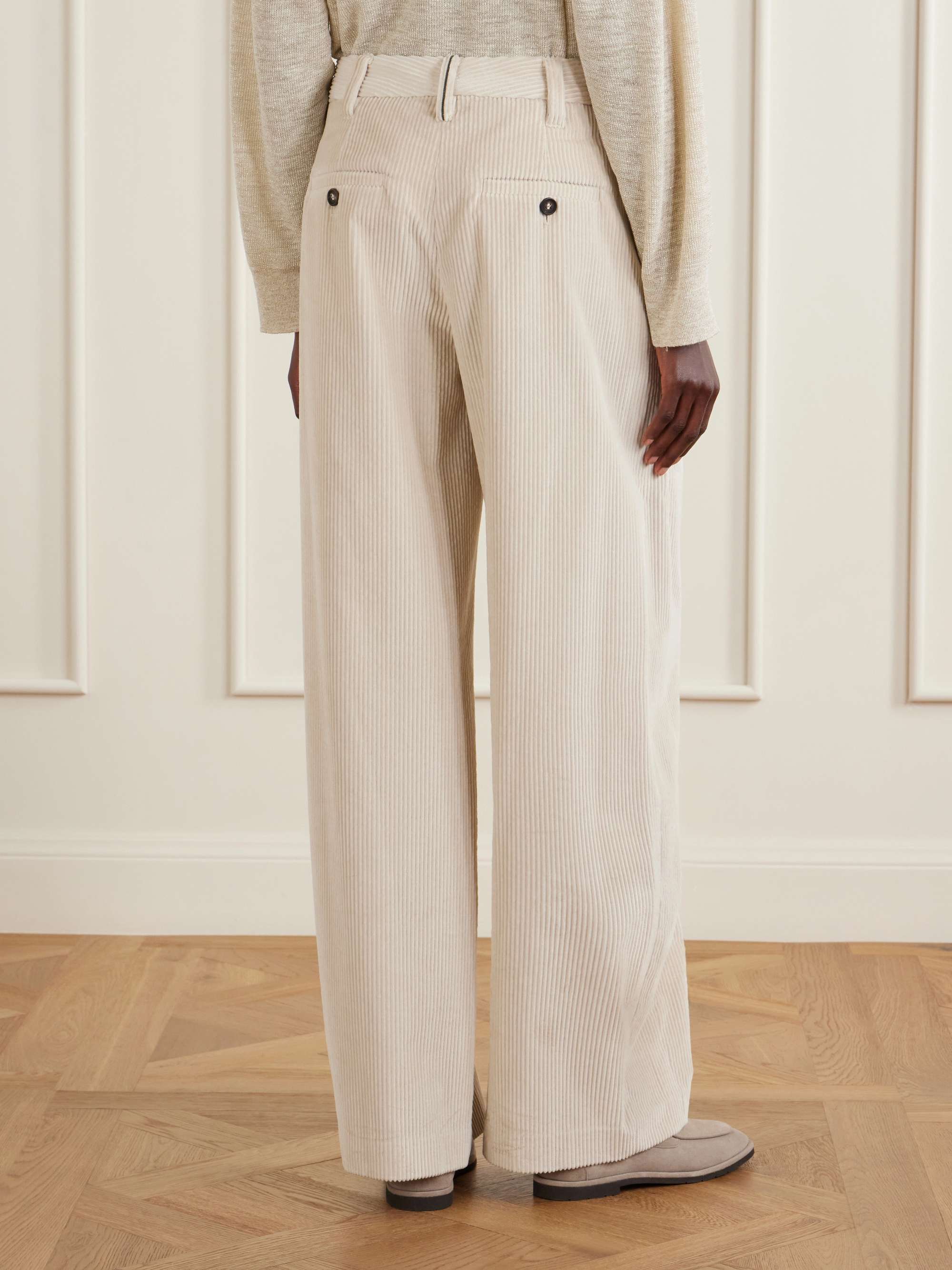 BRUNELLO CUCINELLI Cotton wide-leg pants | NET-A-PORTER