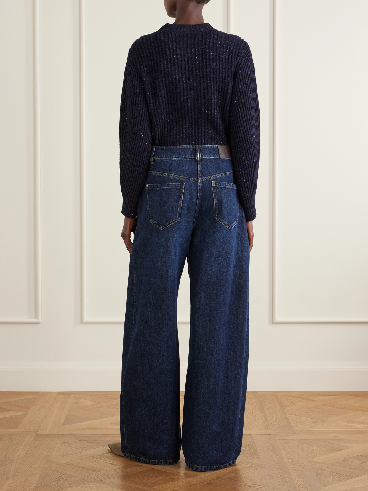 Mid-Rise Wide- Leg