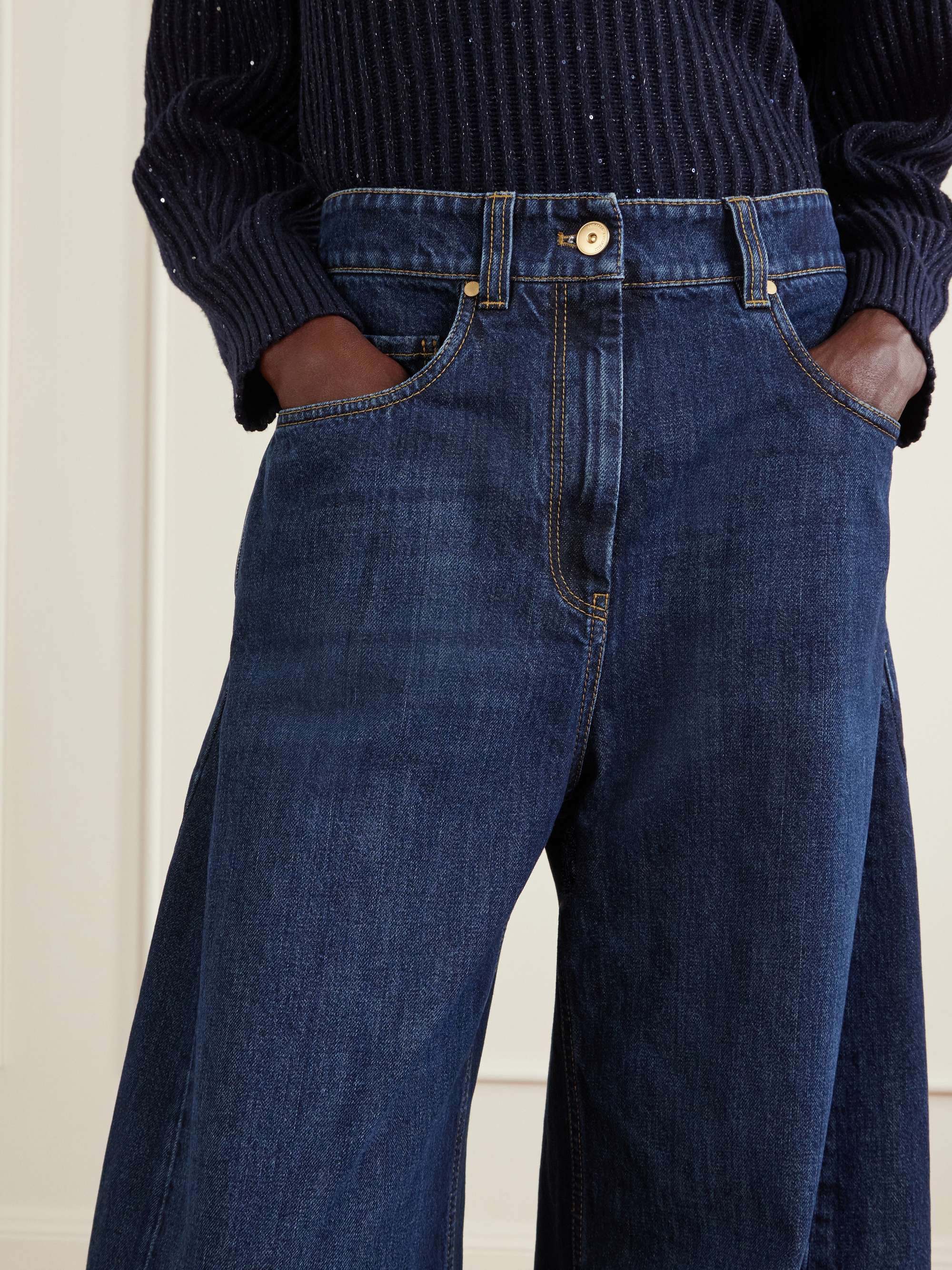 BRUNELLO CUCINELLI Mid-rise wide-leg jeans | NET-A-PORTER