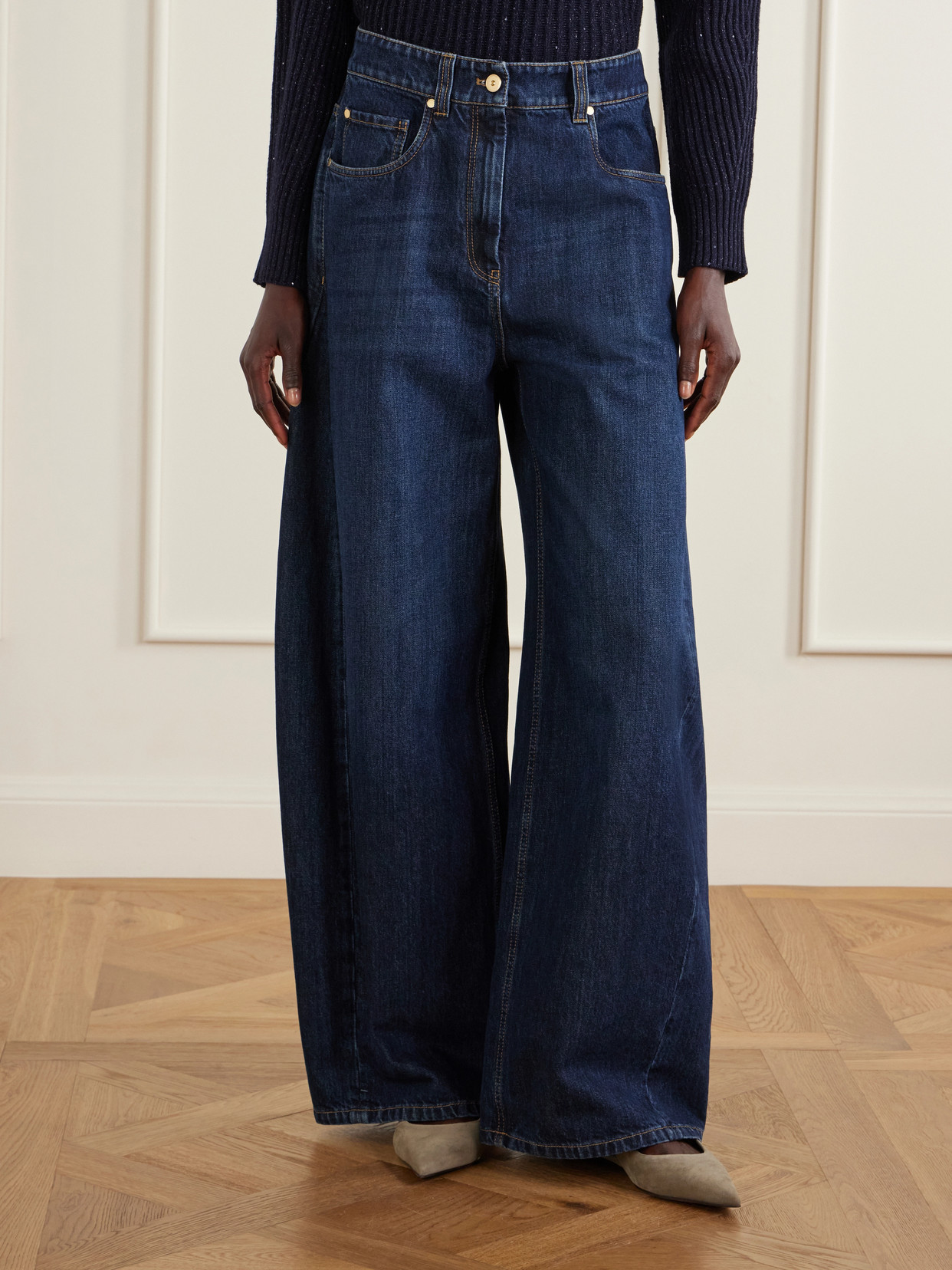 Mid-Rise Wide- Leg