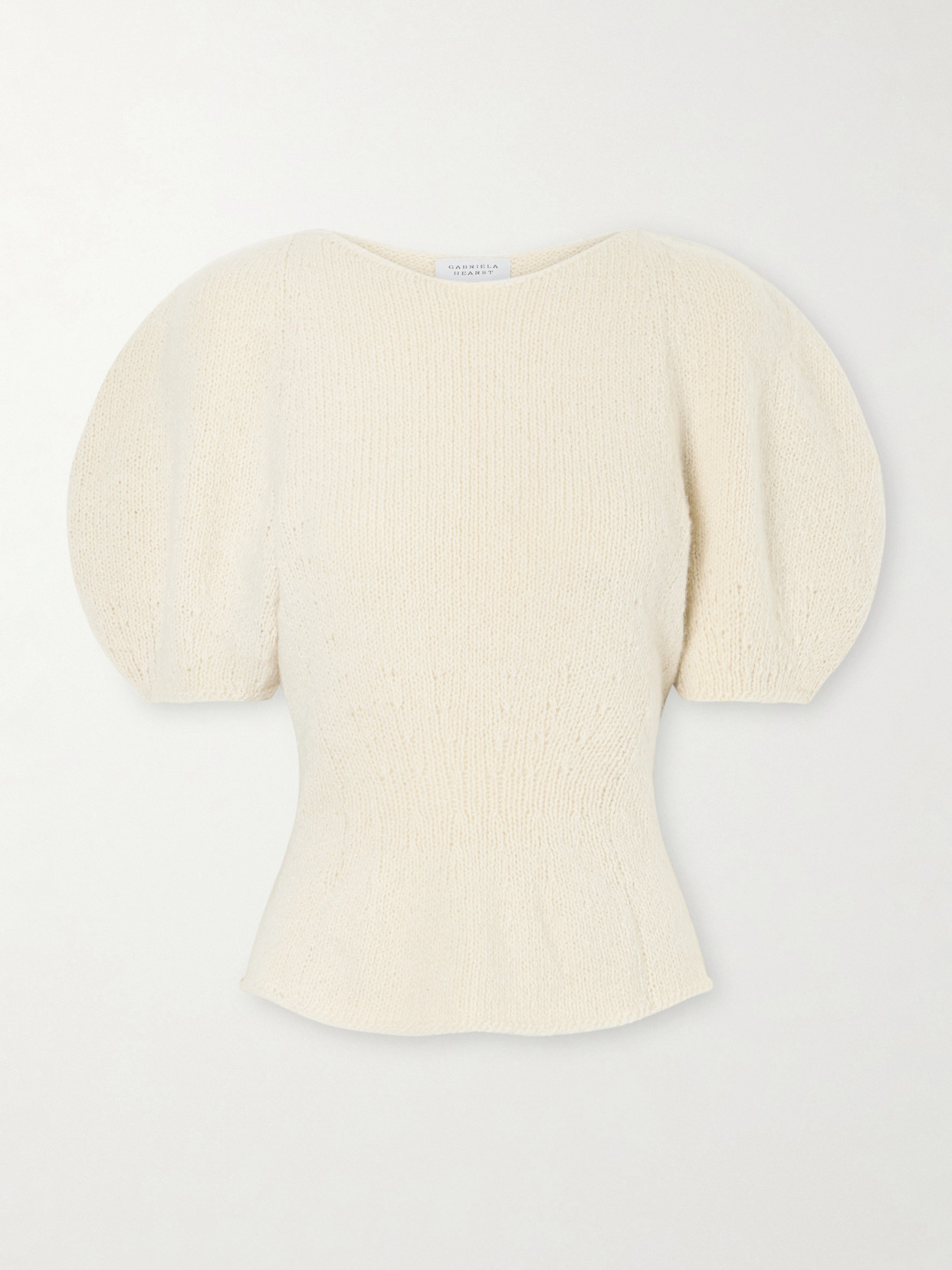 Gabriela Hearst Vetala Knitted Cashmere Sweater In White