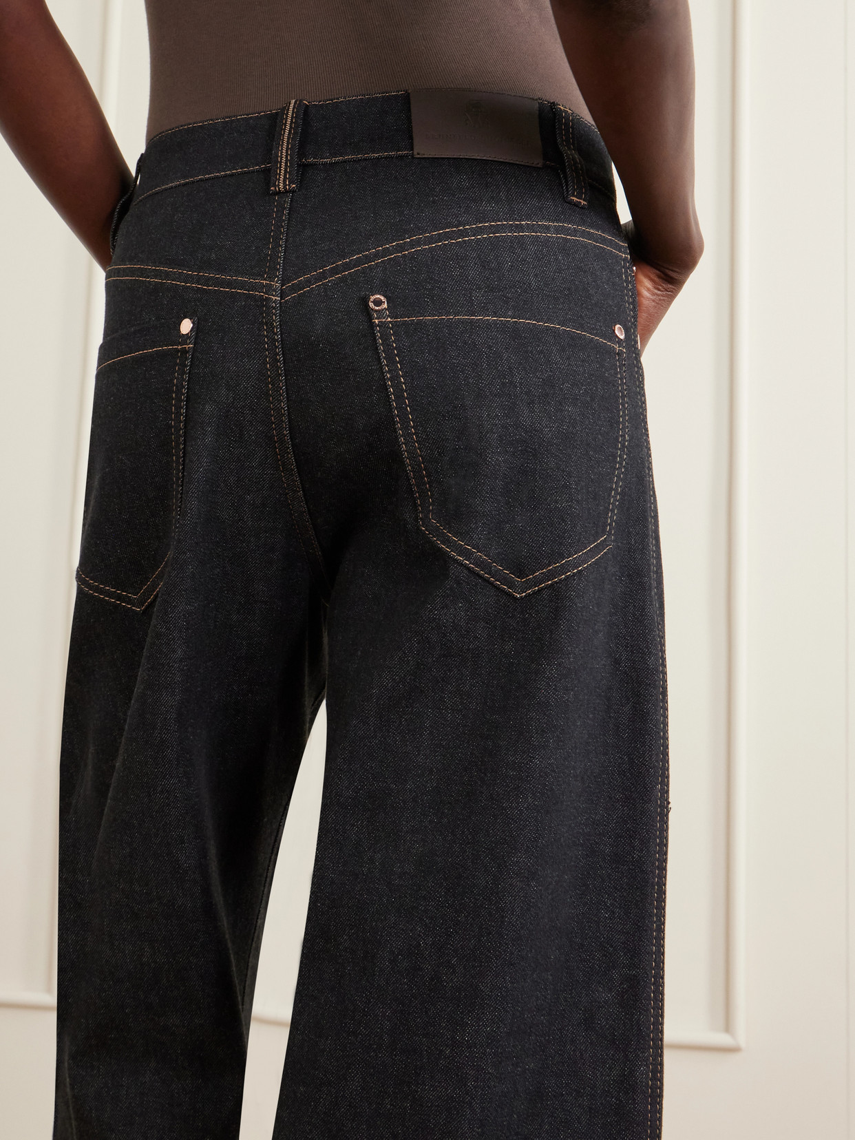 Mid-Rise Straight-Leg Jeans
