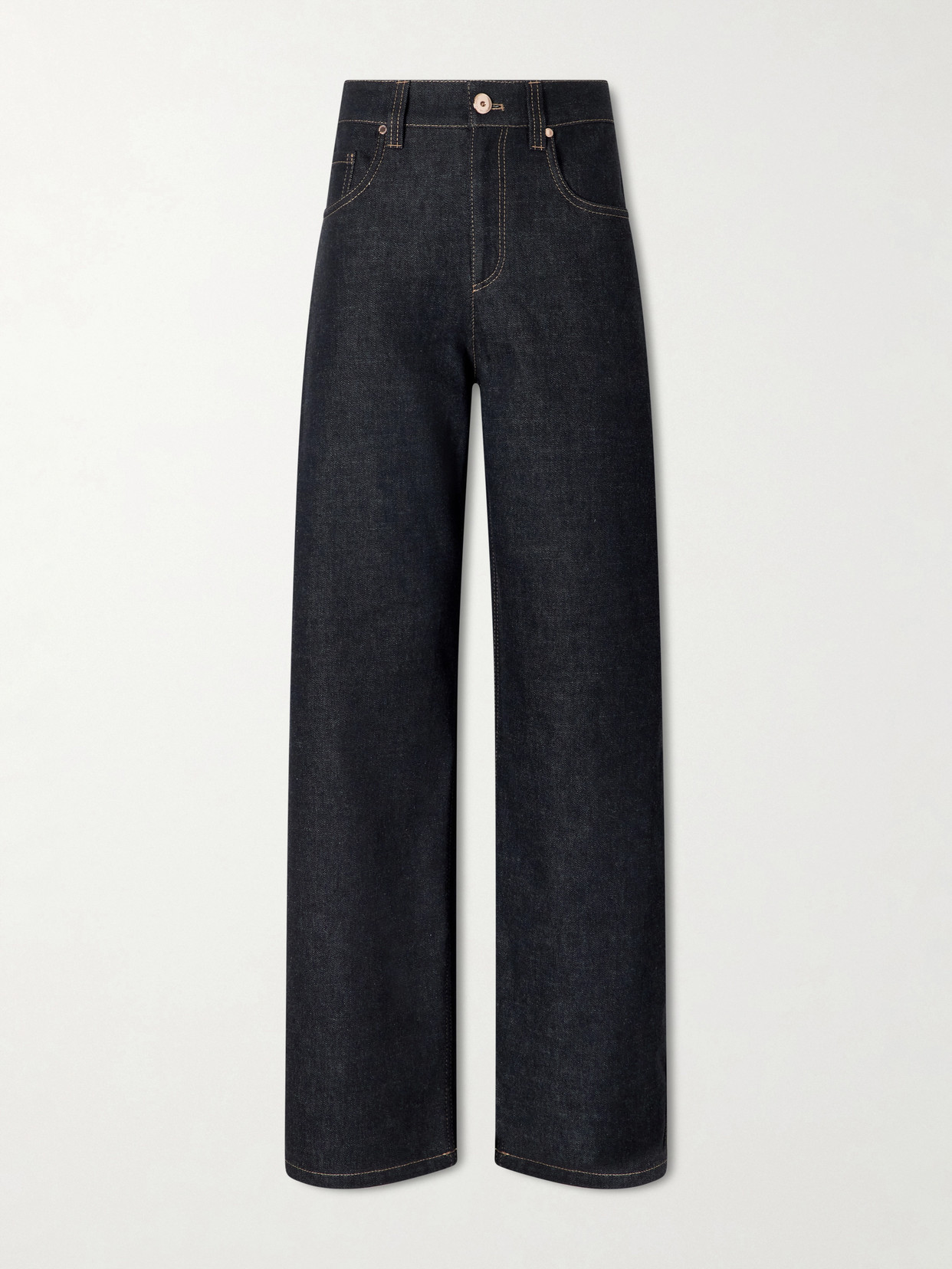 Brunello Cucinelli - Mid-rise Straight-leg Jeans - Blue