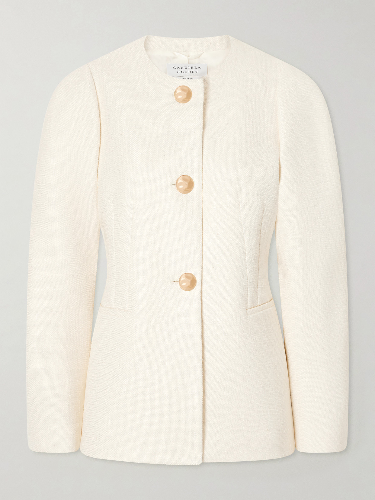 Gabriela Hearst - Daelan Silk And Wool-blend Jacket - Neutrals