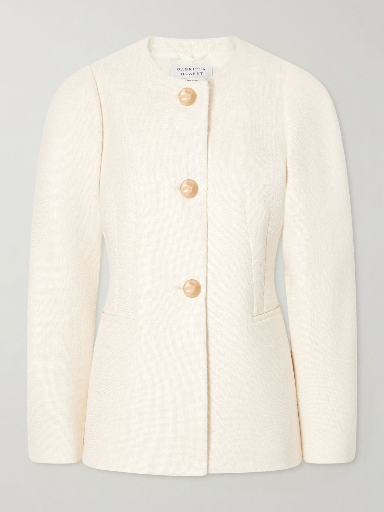 Daelan silk and wool-blend jacket