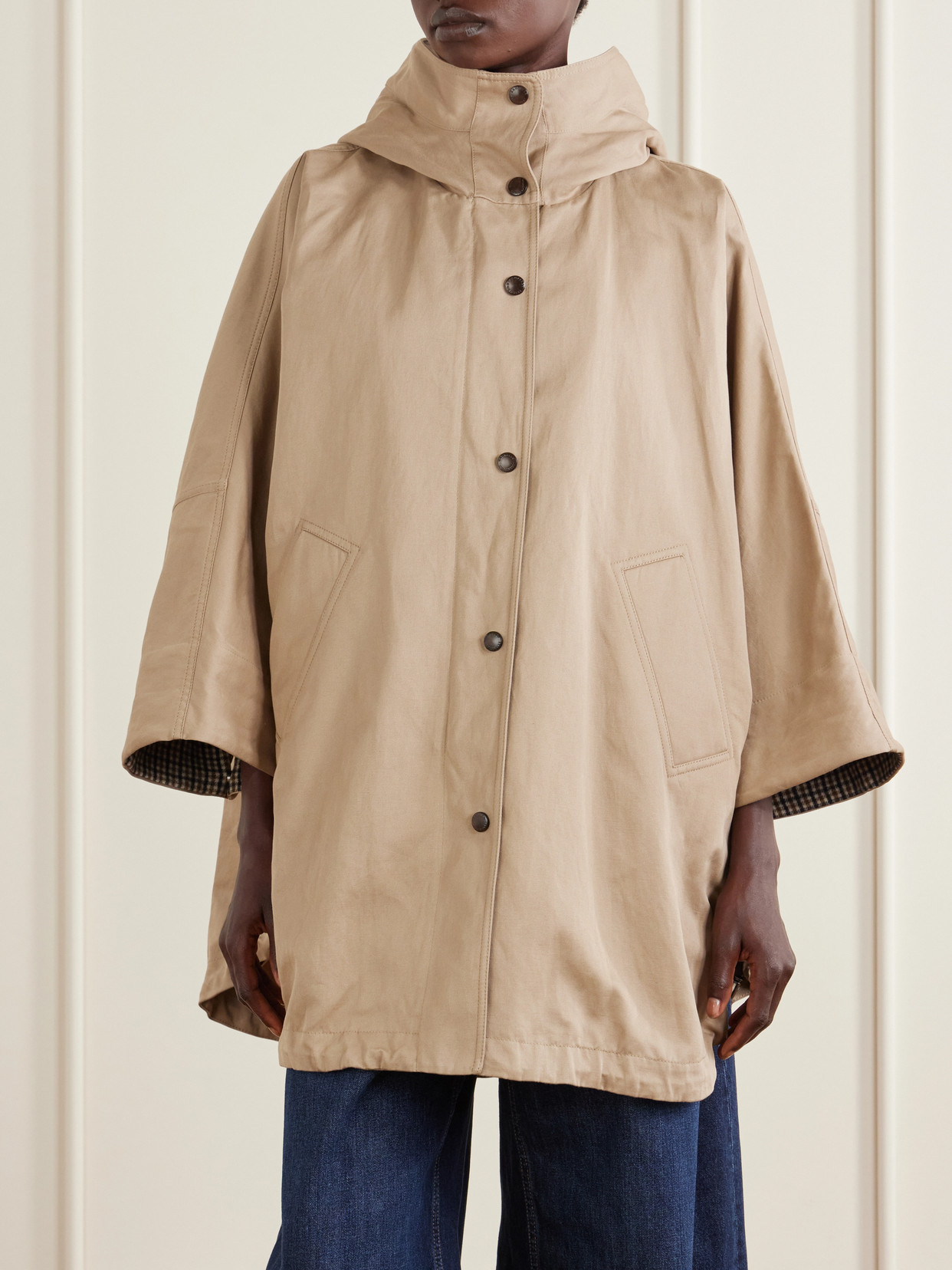 Cotton And Linen-Blend Coat