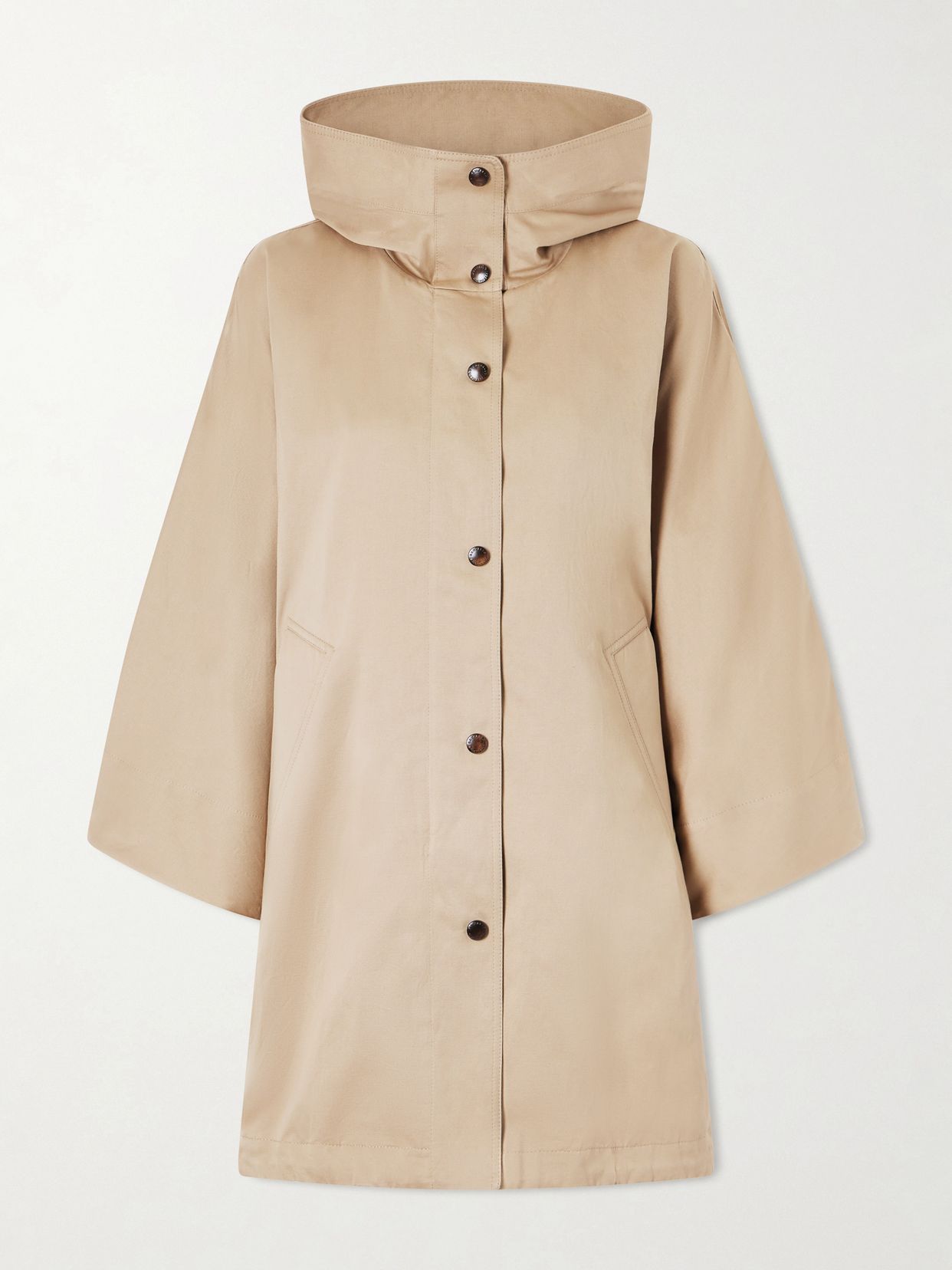 Cotton and linen-blend coat