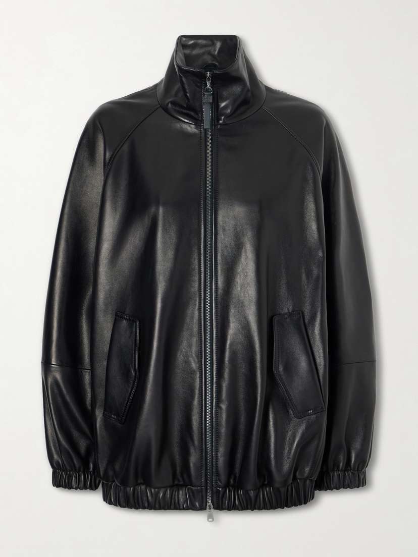 Brunello Cucinelli Leather Bomber Jacket | Thumbnail 6 Brunello Cucinelli Leather Bomber Jacket | Thumbnail 6