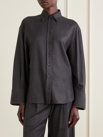 Brunello Cucinelli Oversized wool shirt