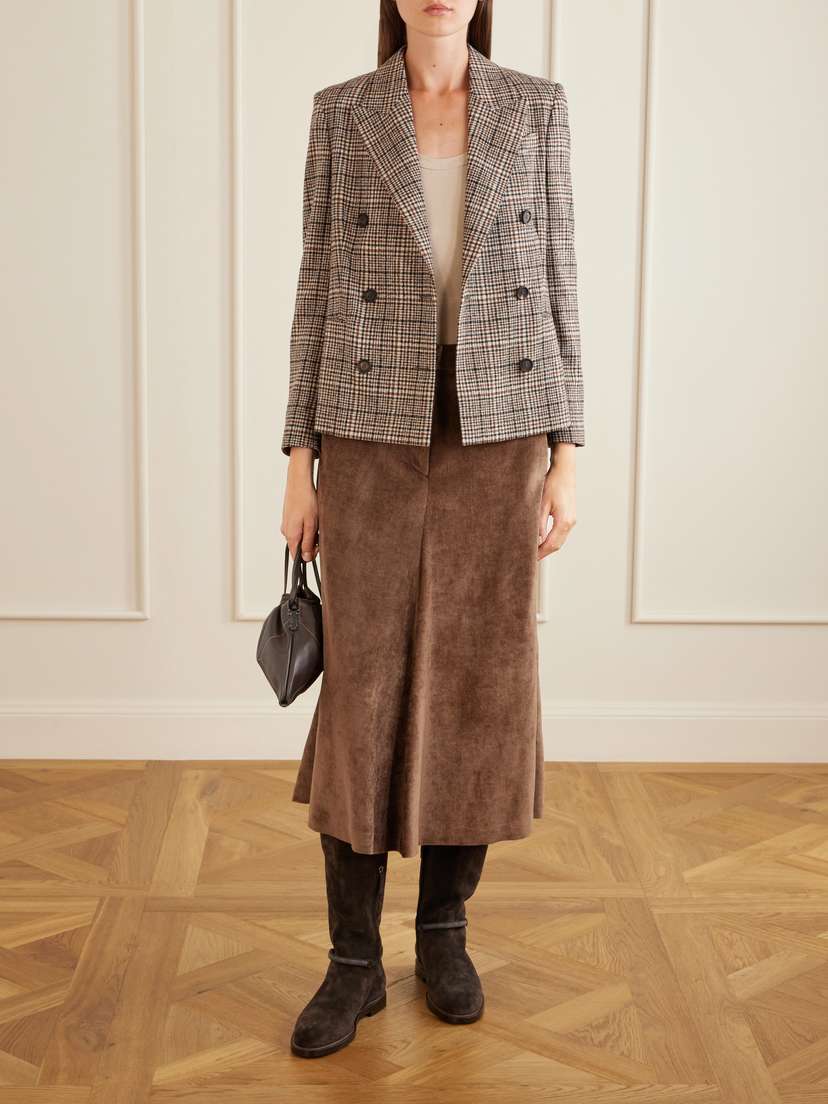Brunello Cucinelli Embellished Corduroy Midi Skirt | Thumbnail 2