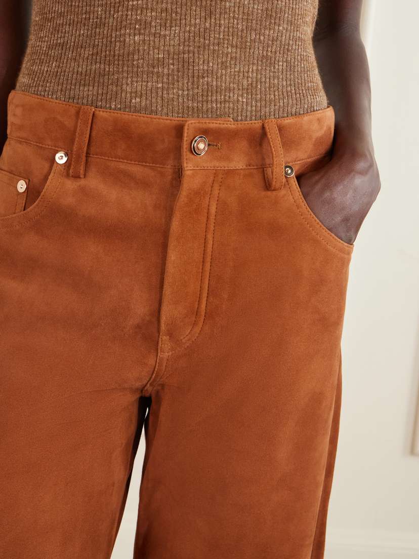 Gabriela Hearst Amoret Suede Wide-leg Pants | Thumbnail 5 Gabriela Hearst Amoret Suede Wide-leg Pants | Thumbnail 5