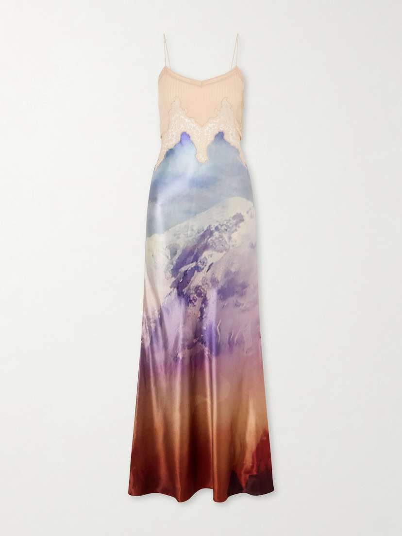 Gabriela Hearst Adolphine Printed Lace-trimmed Silk-satin Maxi Dress | Thumbnail 5 Gabriela Hearst Adolphine Printed Lace-trimmed Silk-satin Maxi Dress | Thumbnail 5