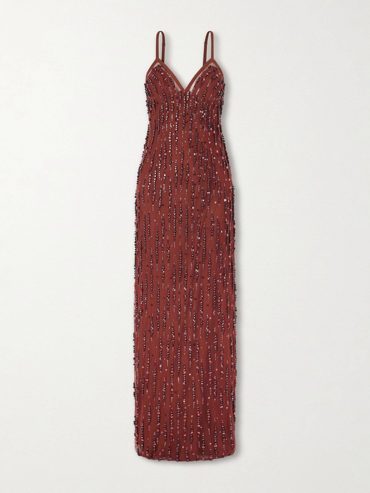 Jenny Packham Ishbel Sequin-embellished Mesh Gown In Animal Print