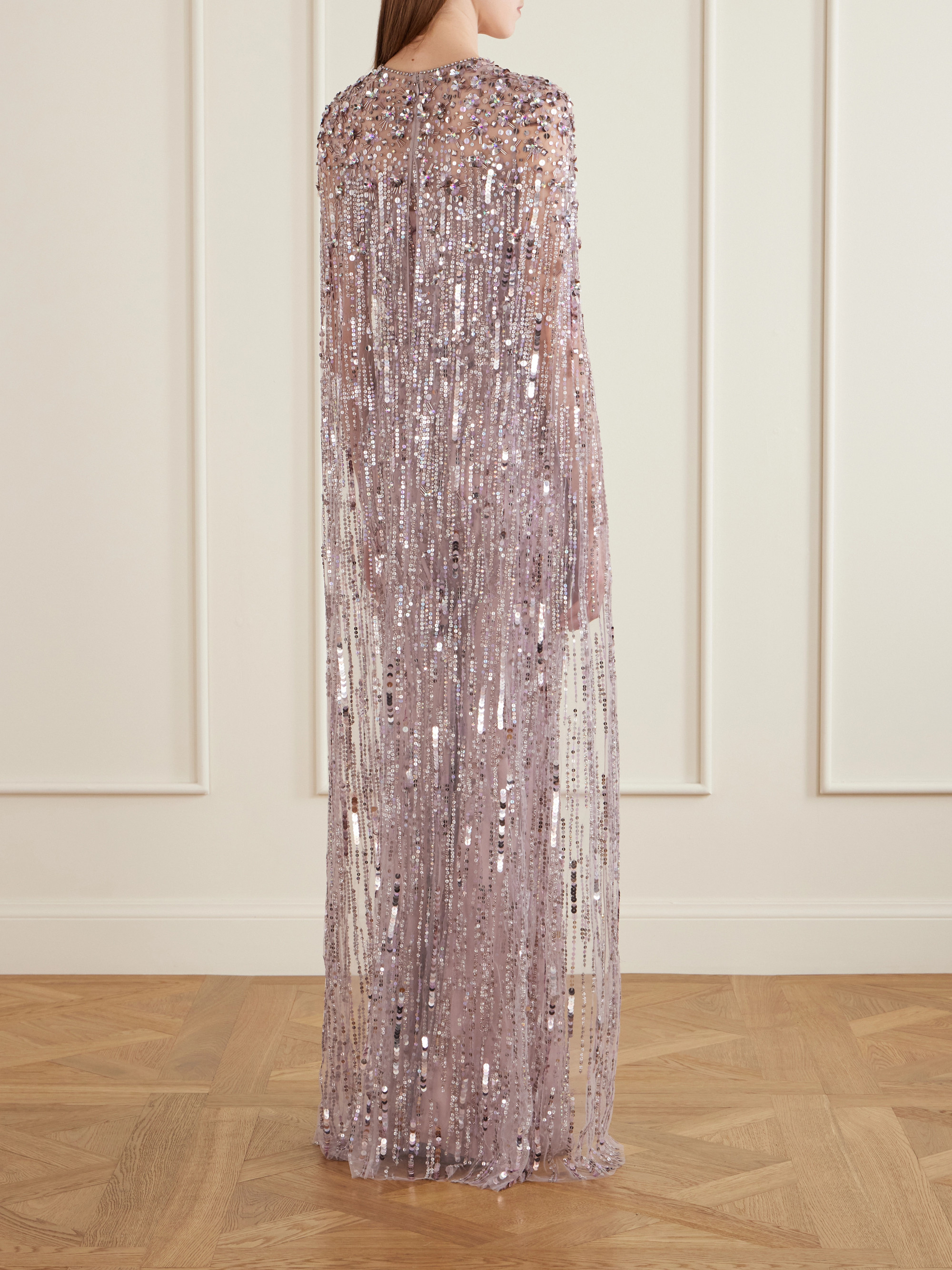 Jenny Packham Ruby sequined tulle gown