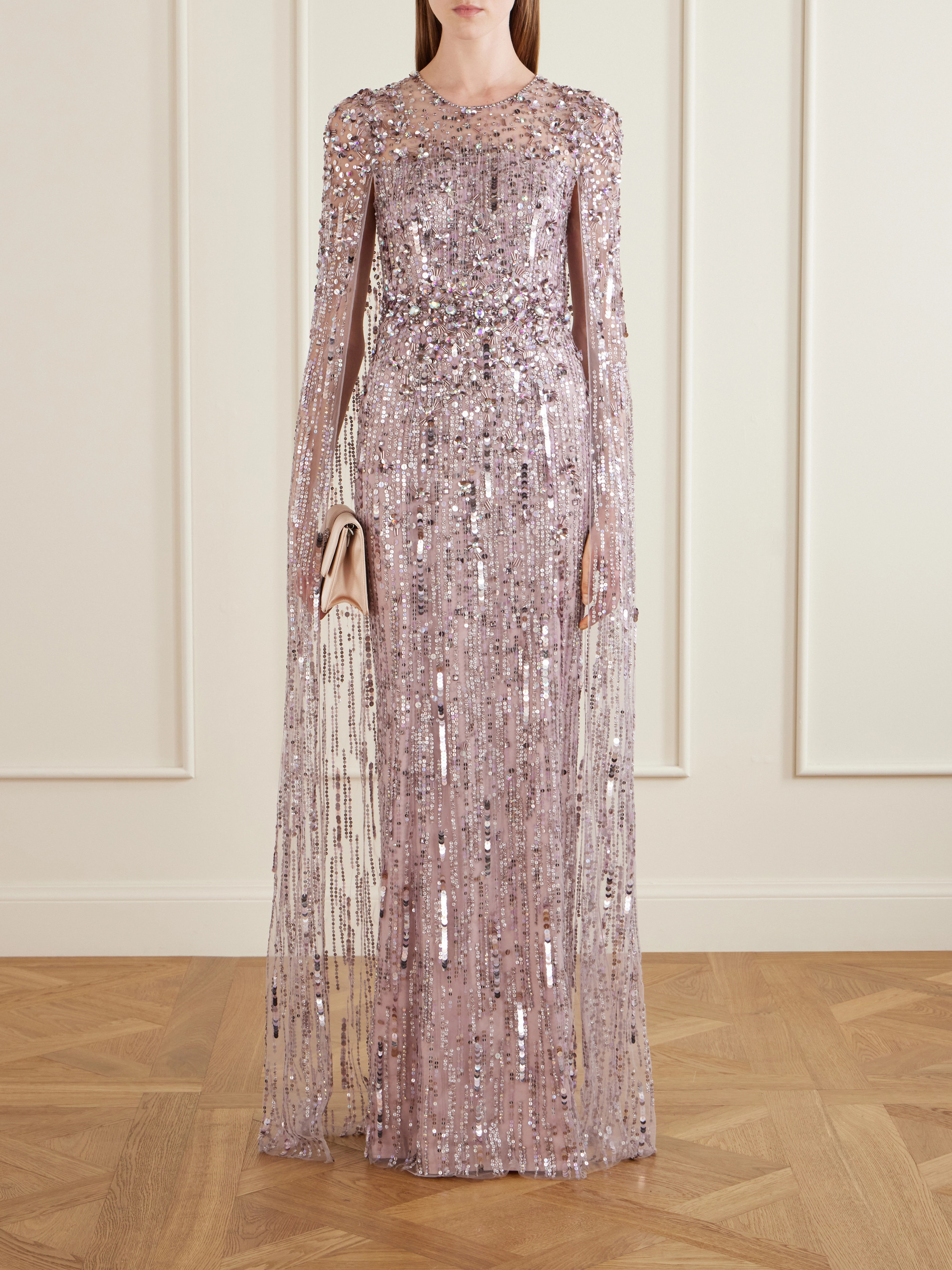 Jenny Packham Ruby sequined tulle gown
