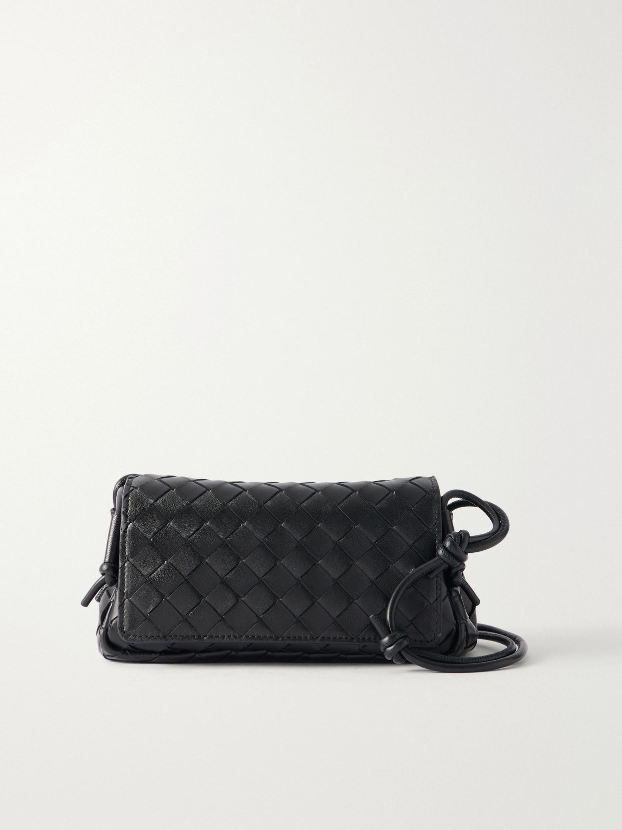 Notturno Intrecciato leather shoulder bag