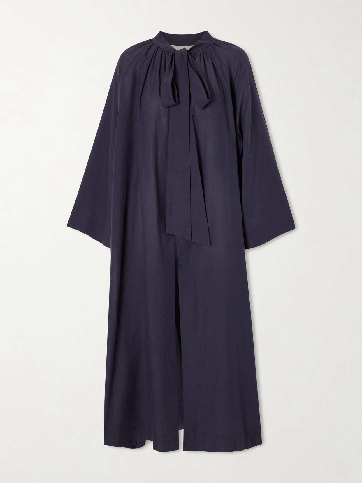 Les Vacances D'irina Liquid Summer Cotton-voile Kaftan In Blue