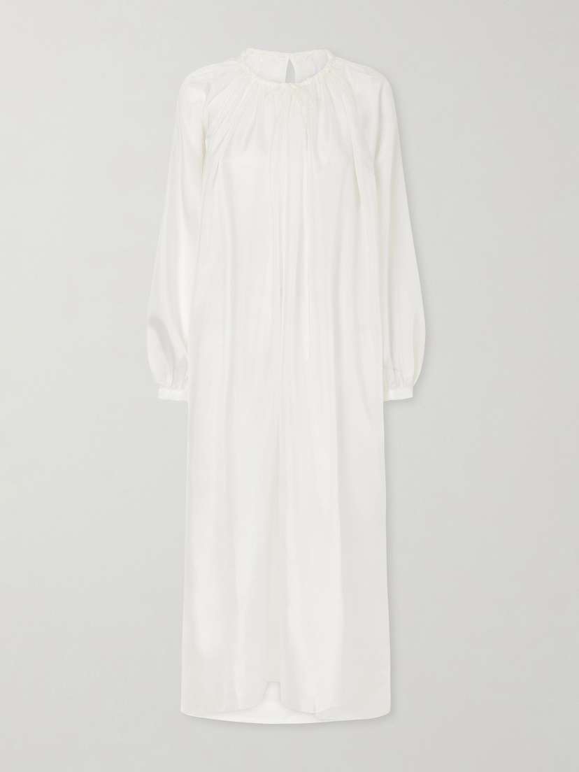 Les Vacances D’Irina Robe La Perle Gathered Silk-organza Maxi Dress | Thumbnail 5 Les Vacances D’Irina Robe La Perle Gathered Silk-organza Maxi Dress | Thumbnail 5