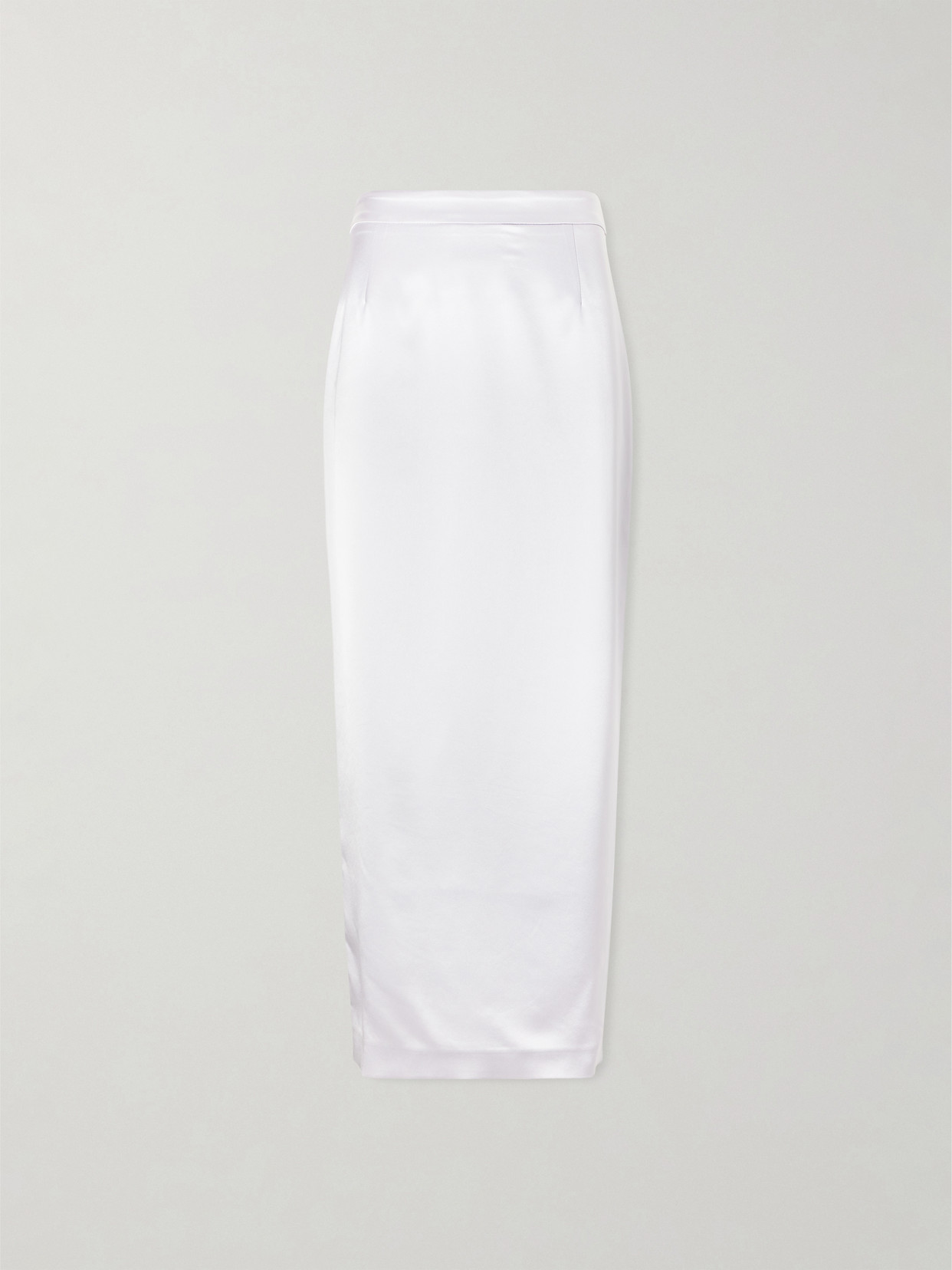 Violante Nessi Shea Satin Midi Skirt In White