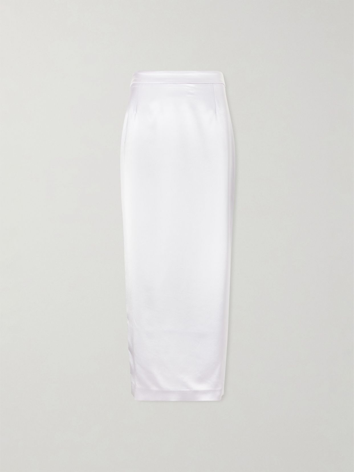 Shea satin midi skirt