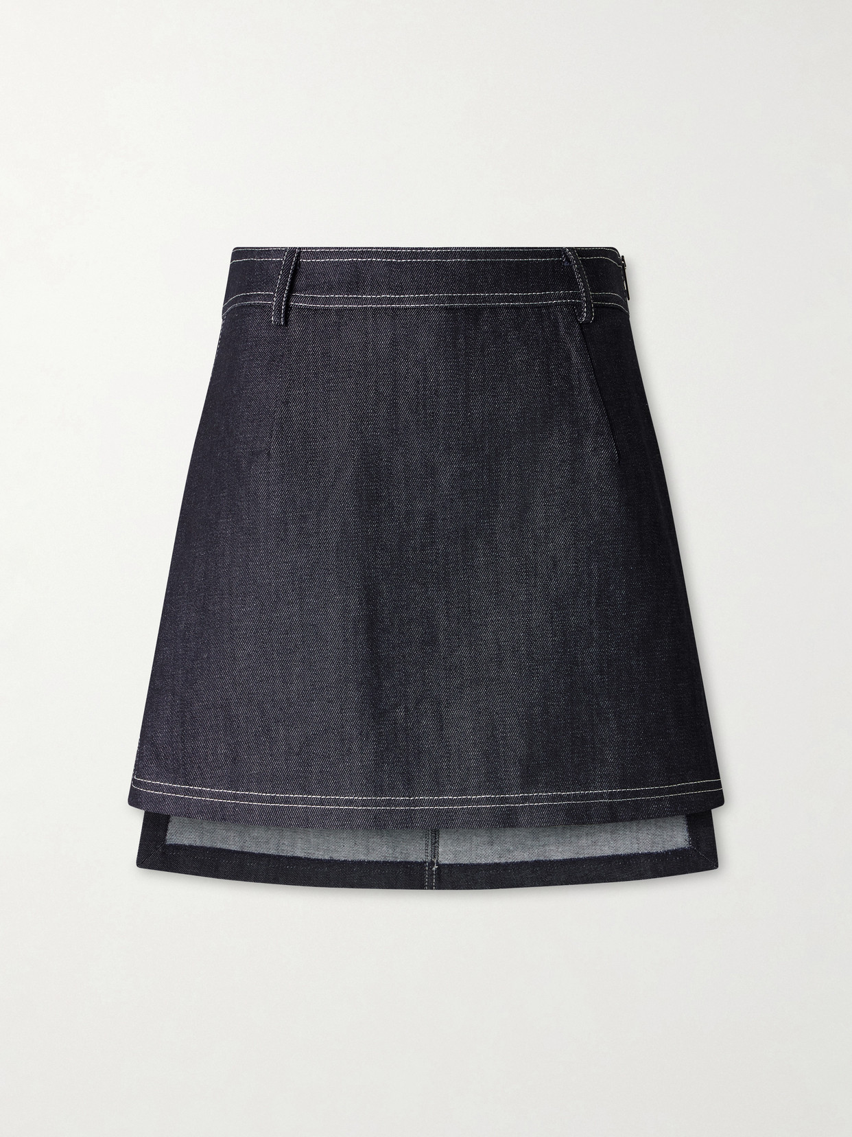 Violante Nessi Minnie Denim Mini Skirt In Black