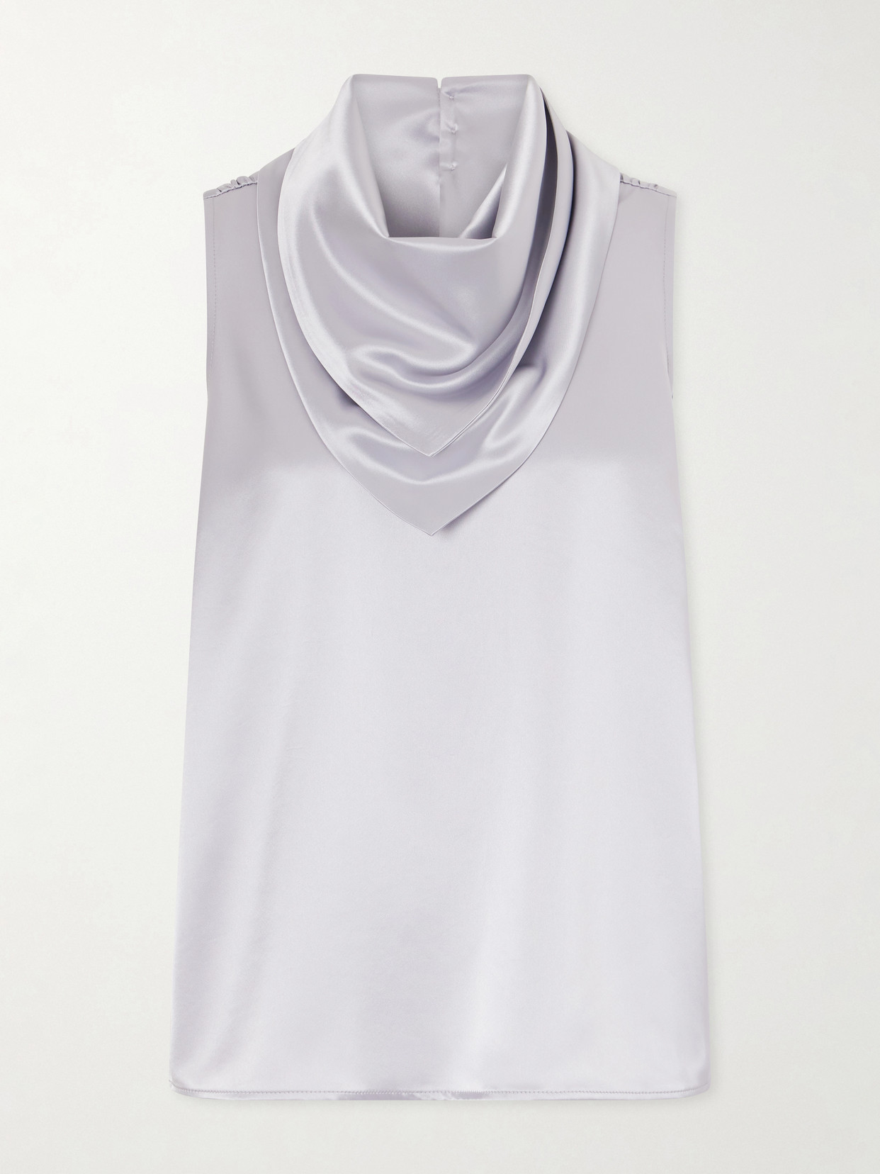 Violante Nessi Innamorato Satin Top In Gray